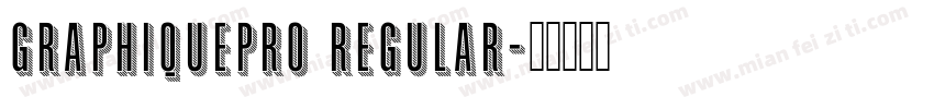GraphiquePro Regular字体转换